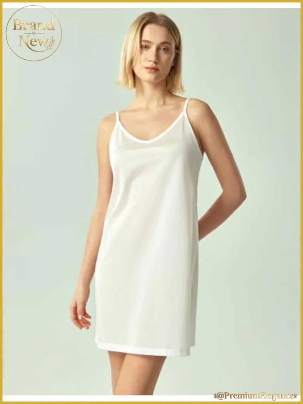 Non-Cling Full Slip Dress for Women Adjustable Straps Nylon